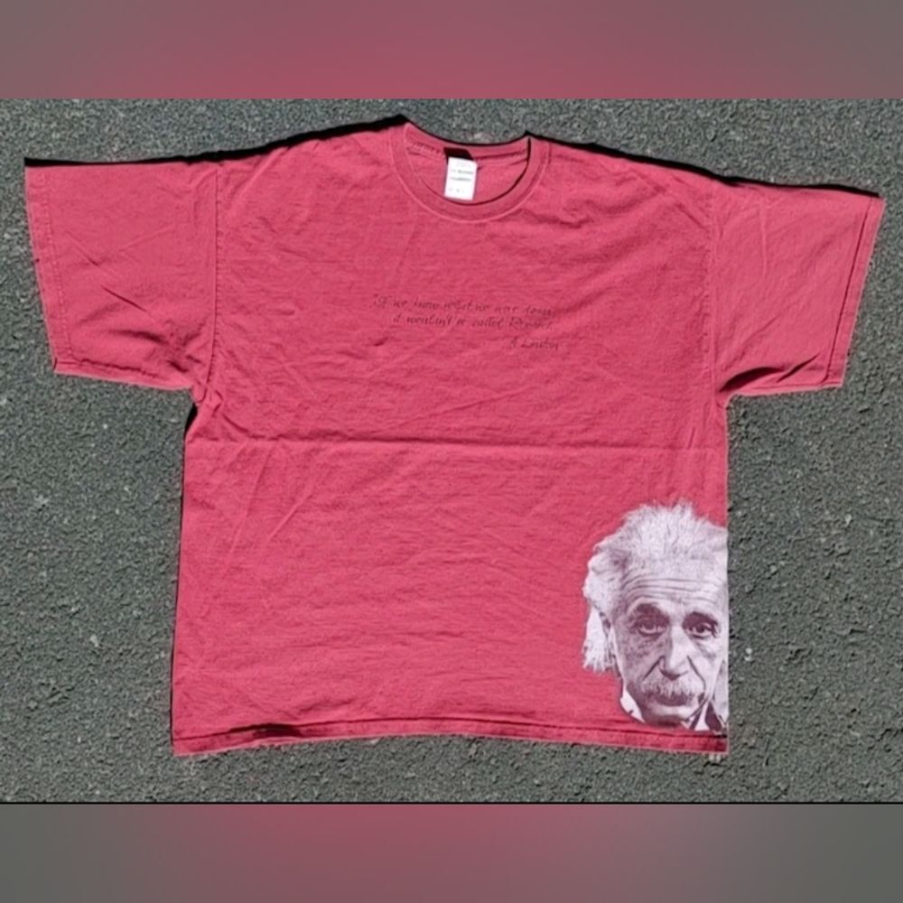 Vtg 2000s Albert Einstein Gildan Ultra T-Shirt Size (2XL)